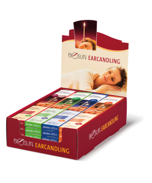 BIOSUN Regaldisplay Ohrenkerzen, 20 Paar