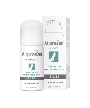 Allpresan diabetic Schaum-Creme BASIS - Trockene und empfindliche Haut